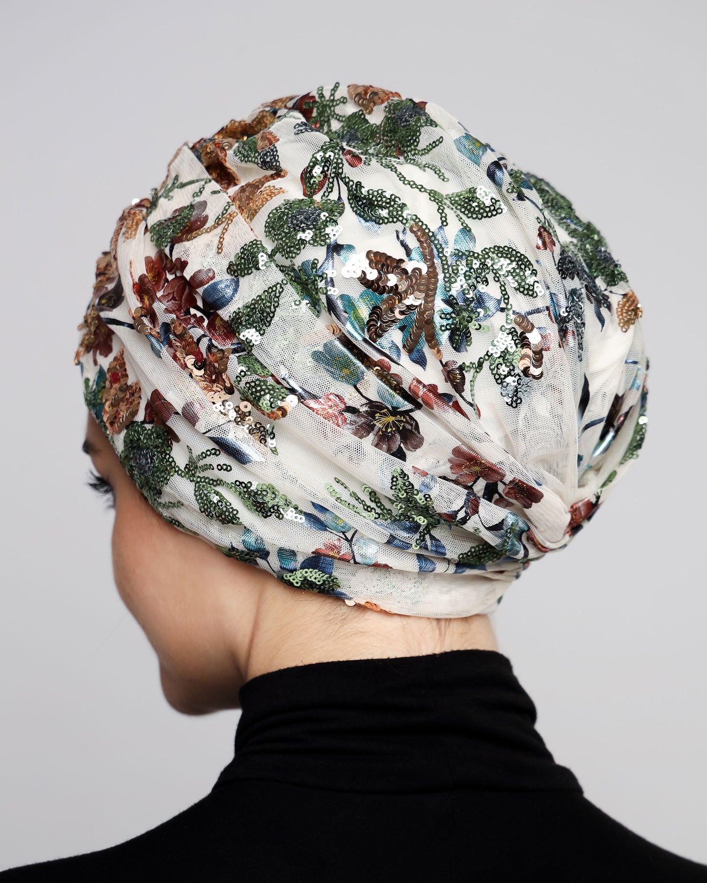 Festive Sequined Turban