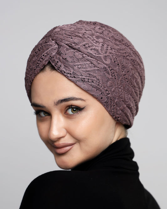 Twisted Lace Turban