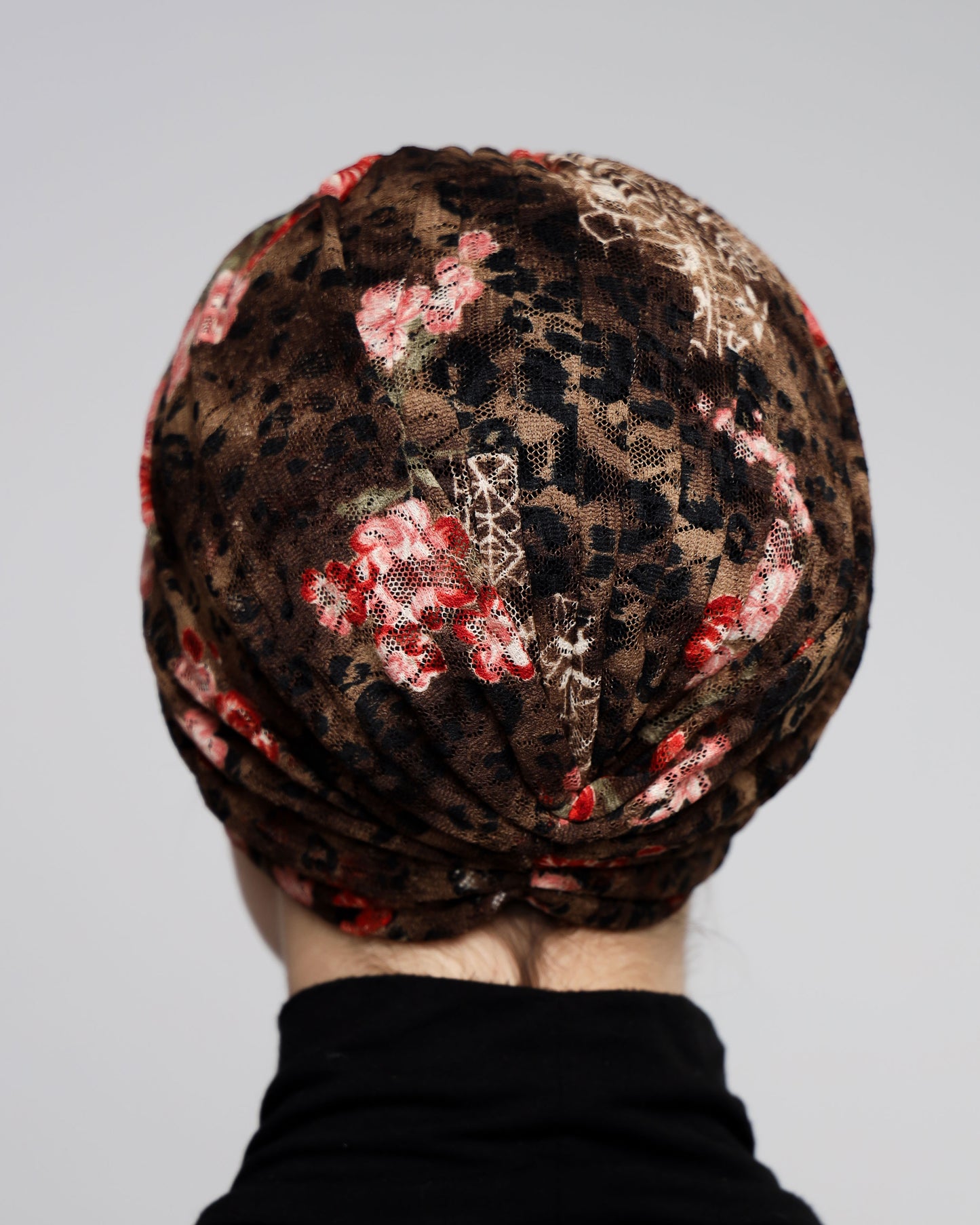 Tulle Leopard Print Turban
