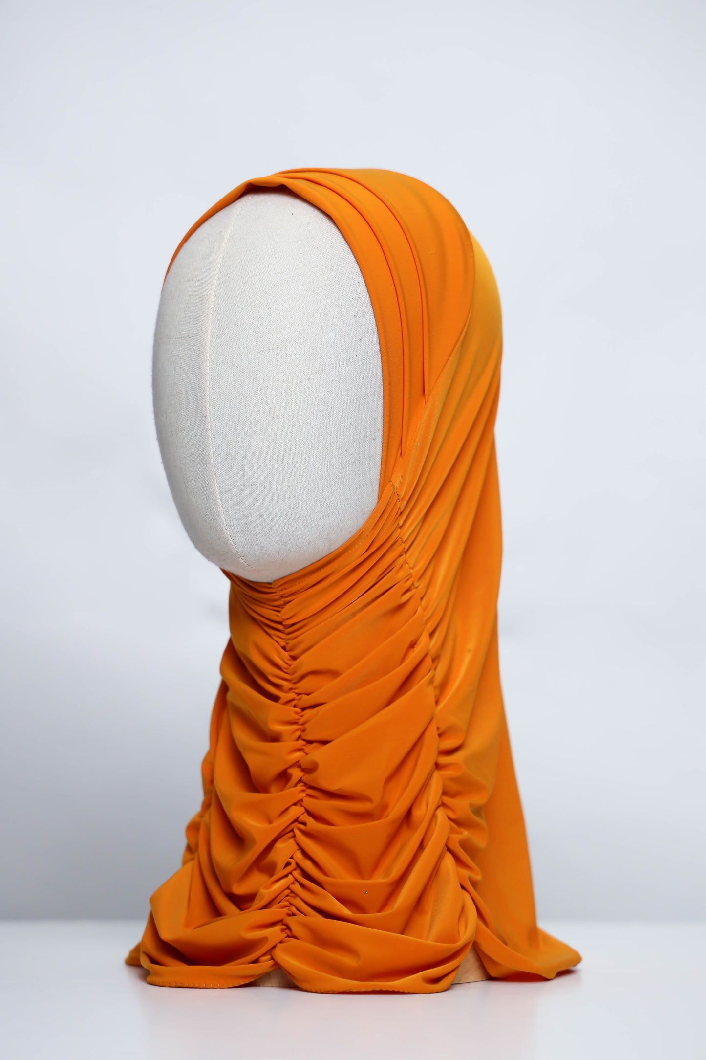 Plain Gathering Ready-made Hijab