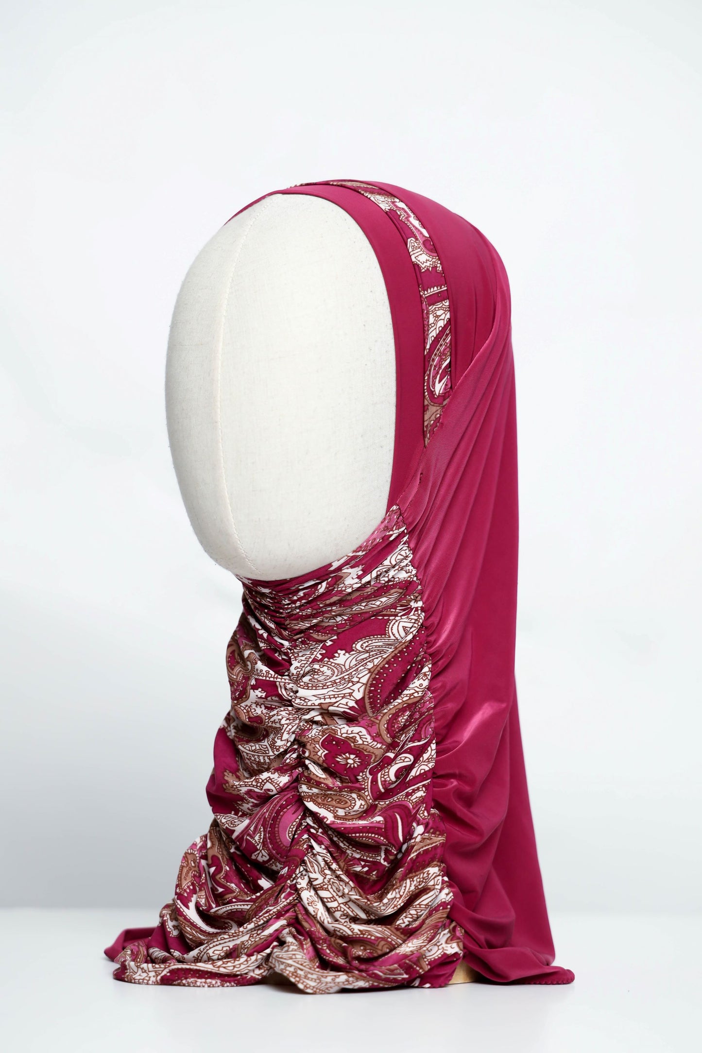 Printed Gathering Ready-made Hijab