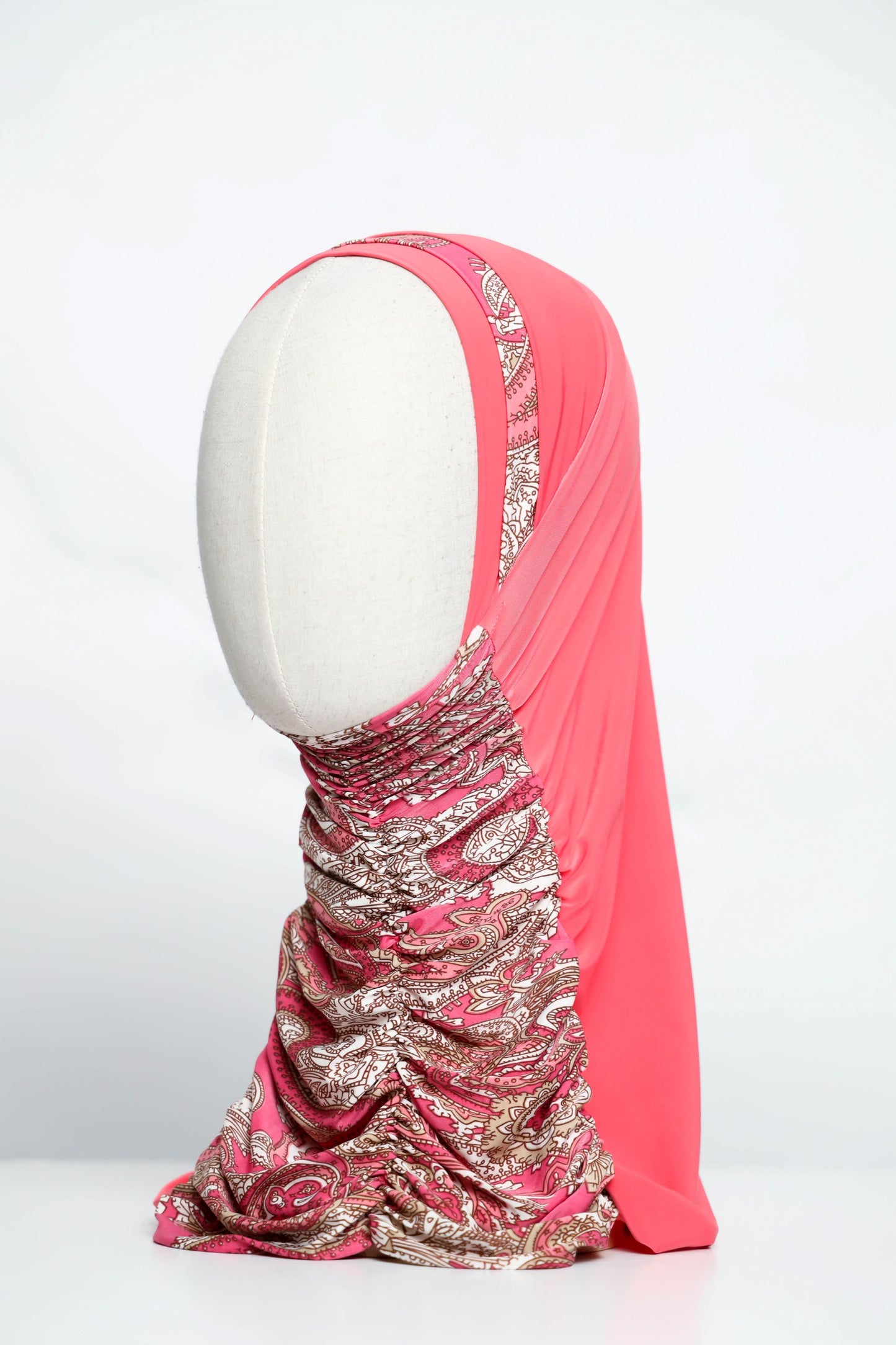 Printed Gathering Ready-made Hijab