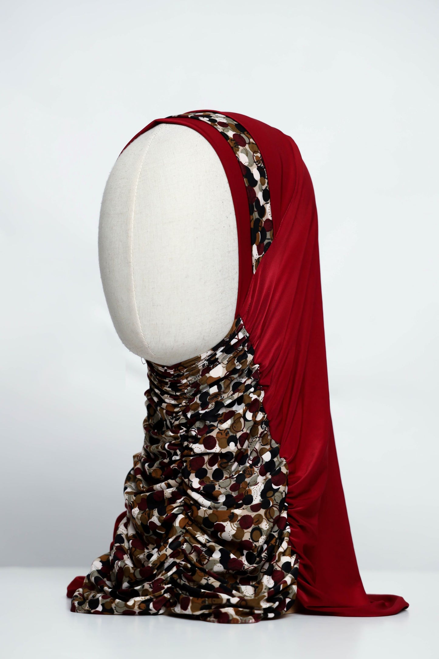 Printed Gathering Ready-made Hijab