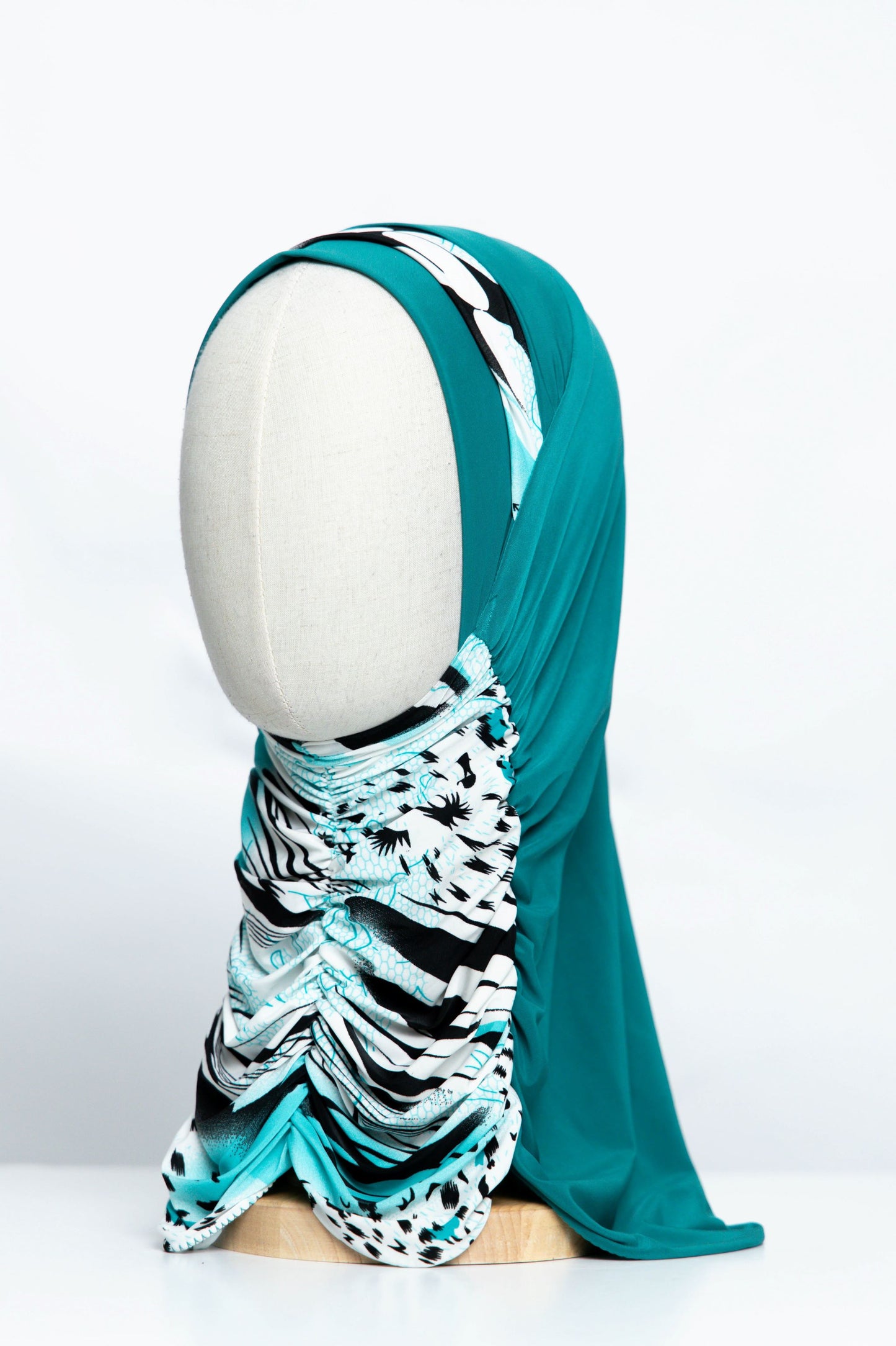 Printed Gathering Ready-made Hijab