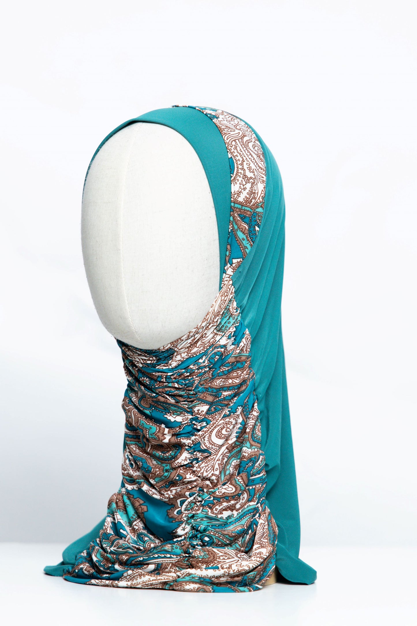 Printed Gathering Ready-made Hijab