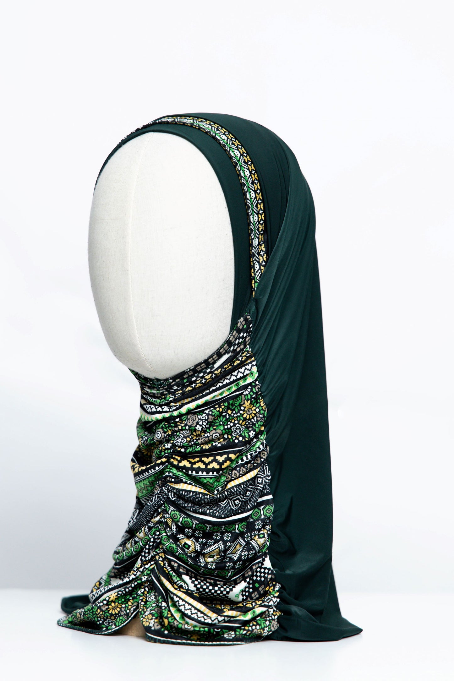 Printed Gathering Ready-made Hijab