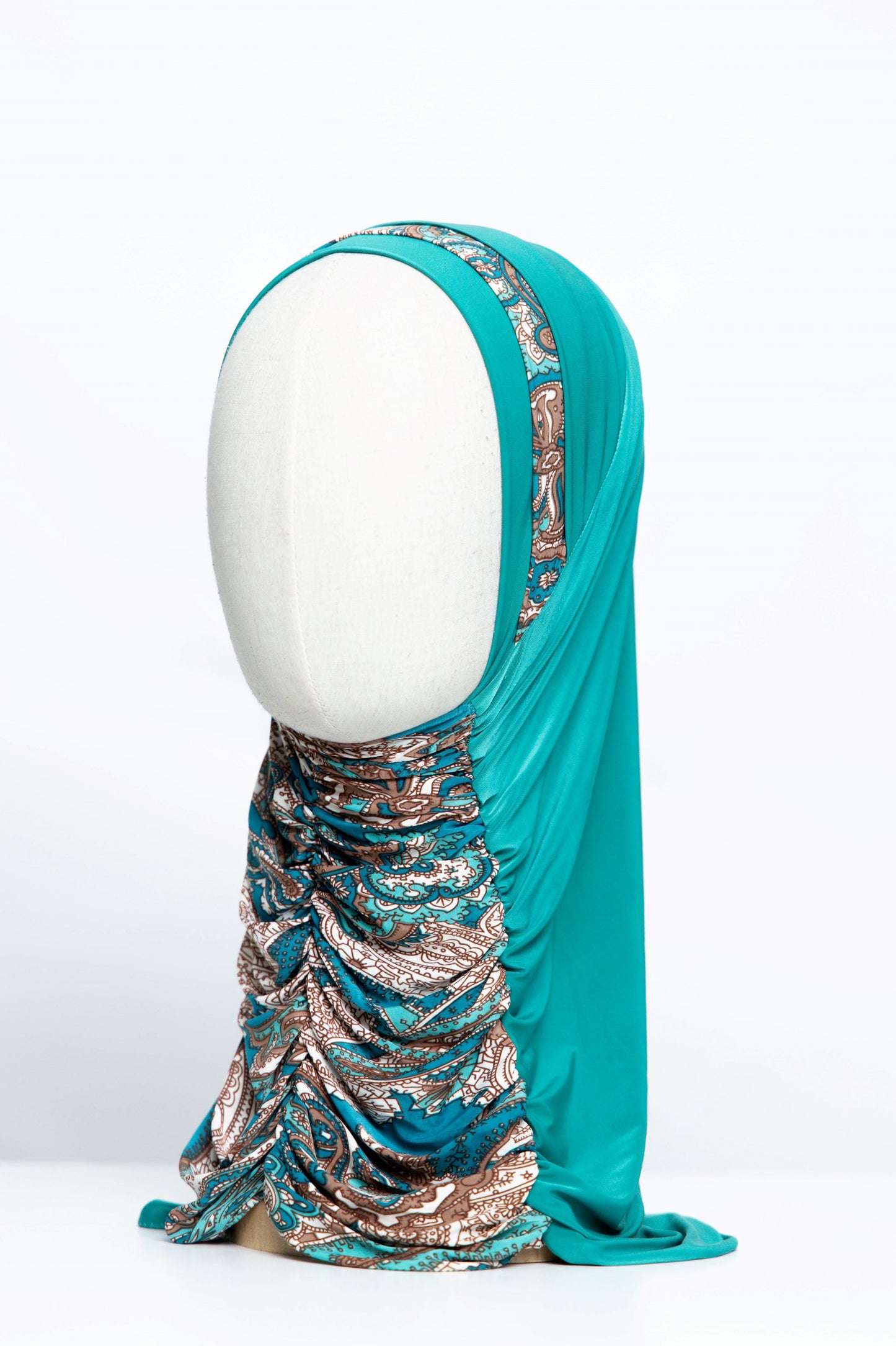 Printed Gathering Ready-made Hijab