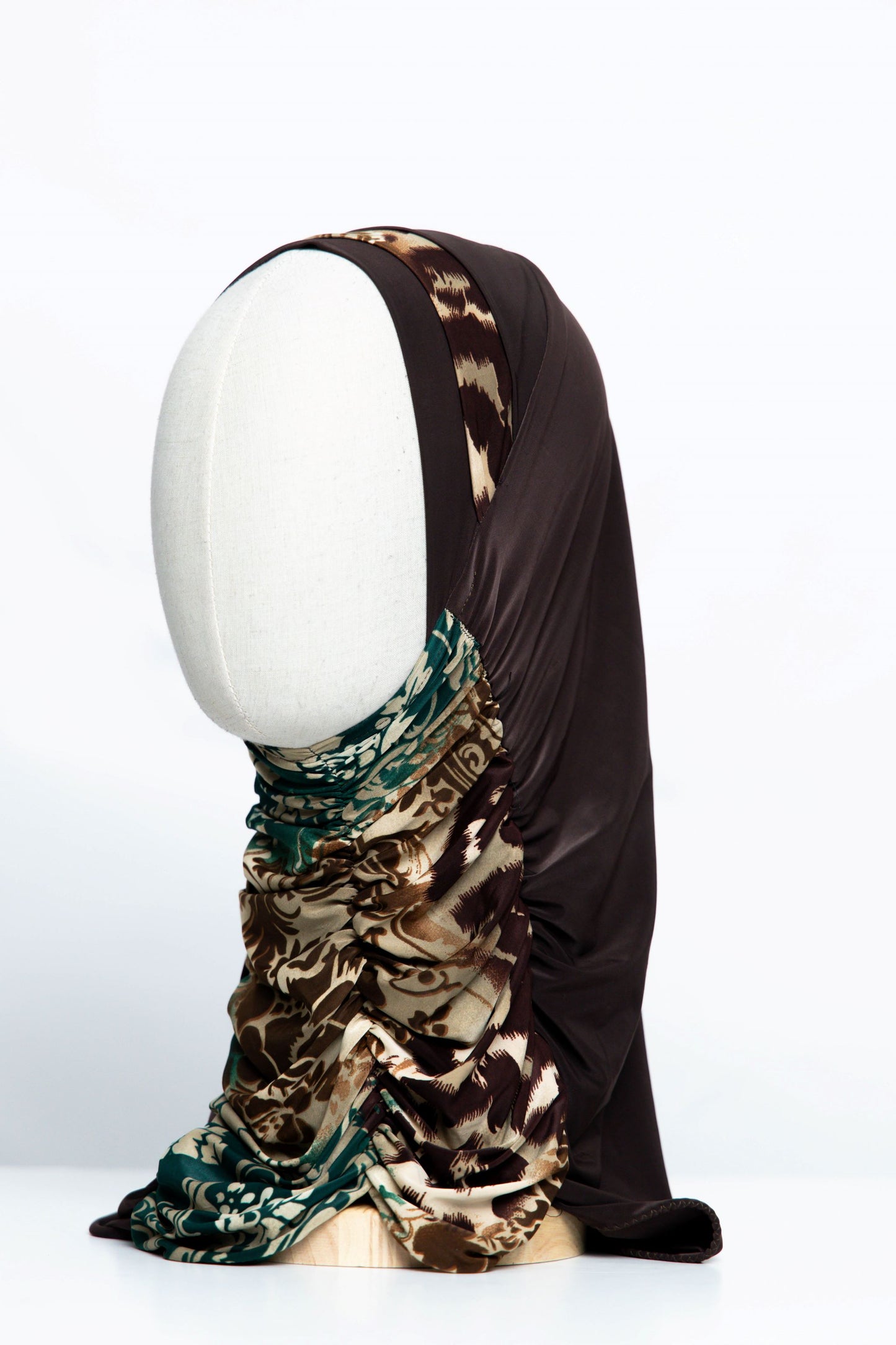Printed Gathering Ready-made Hijab