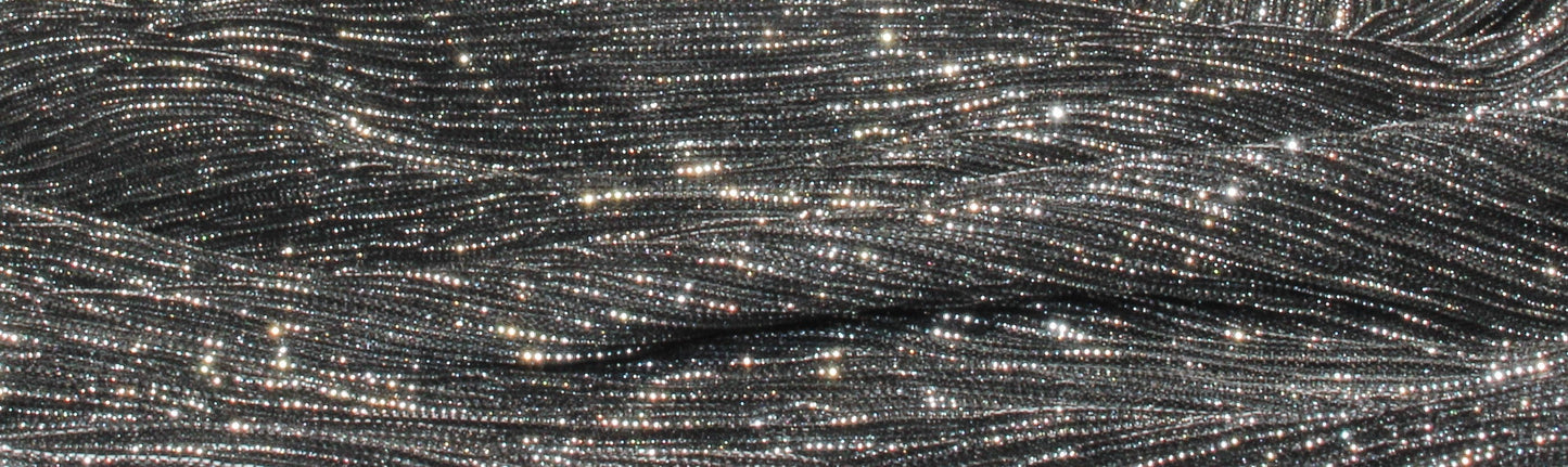 Twisted metallic strips turban