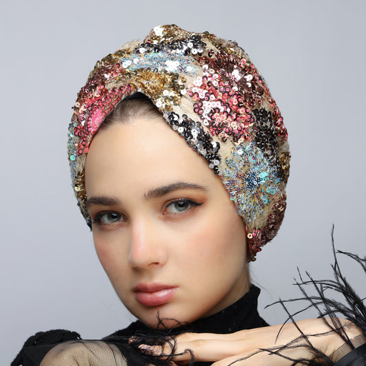 Gathering Sequin Turban
