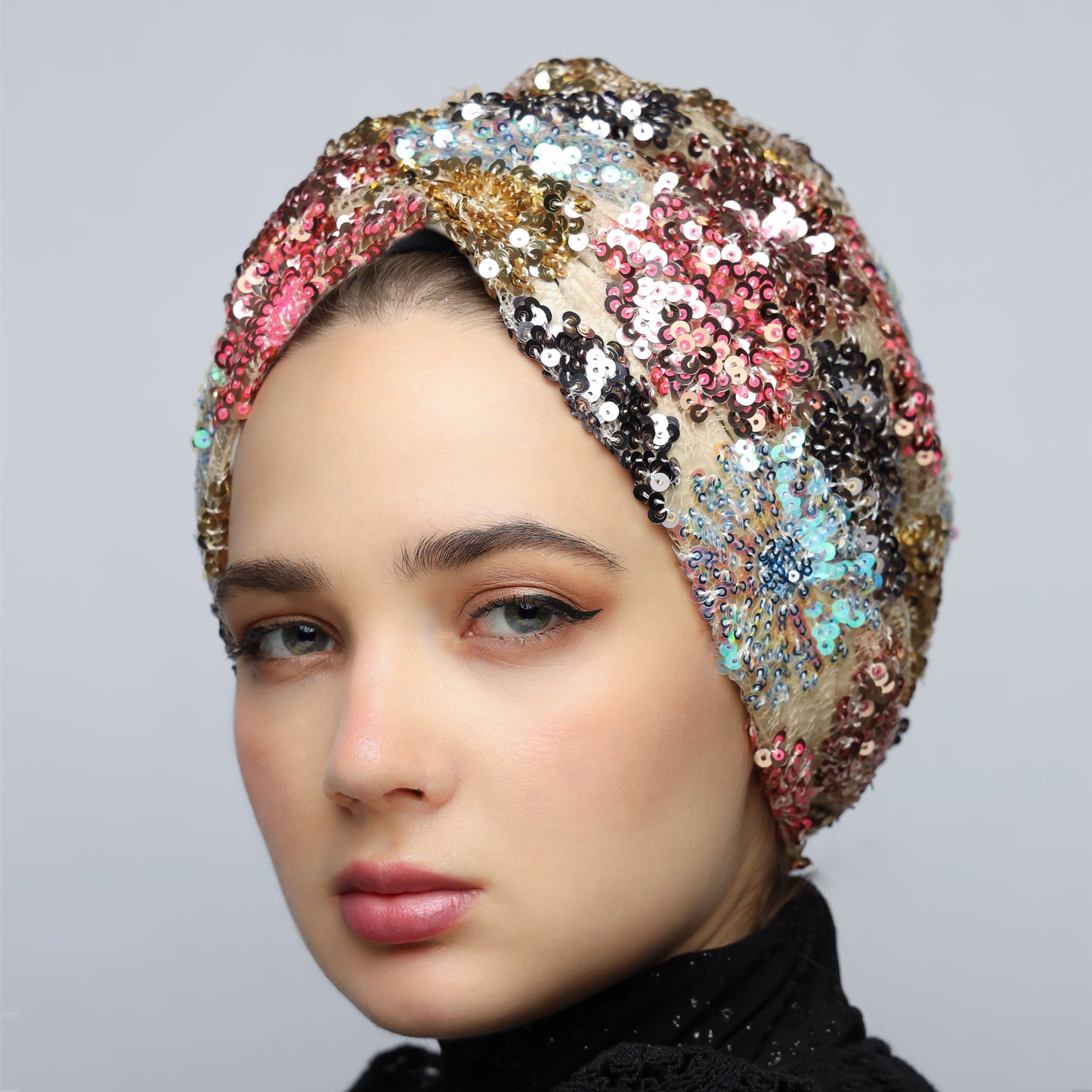 Gathering Sequin Turban