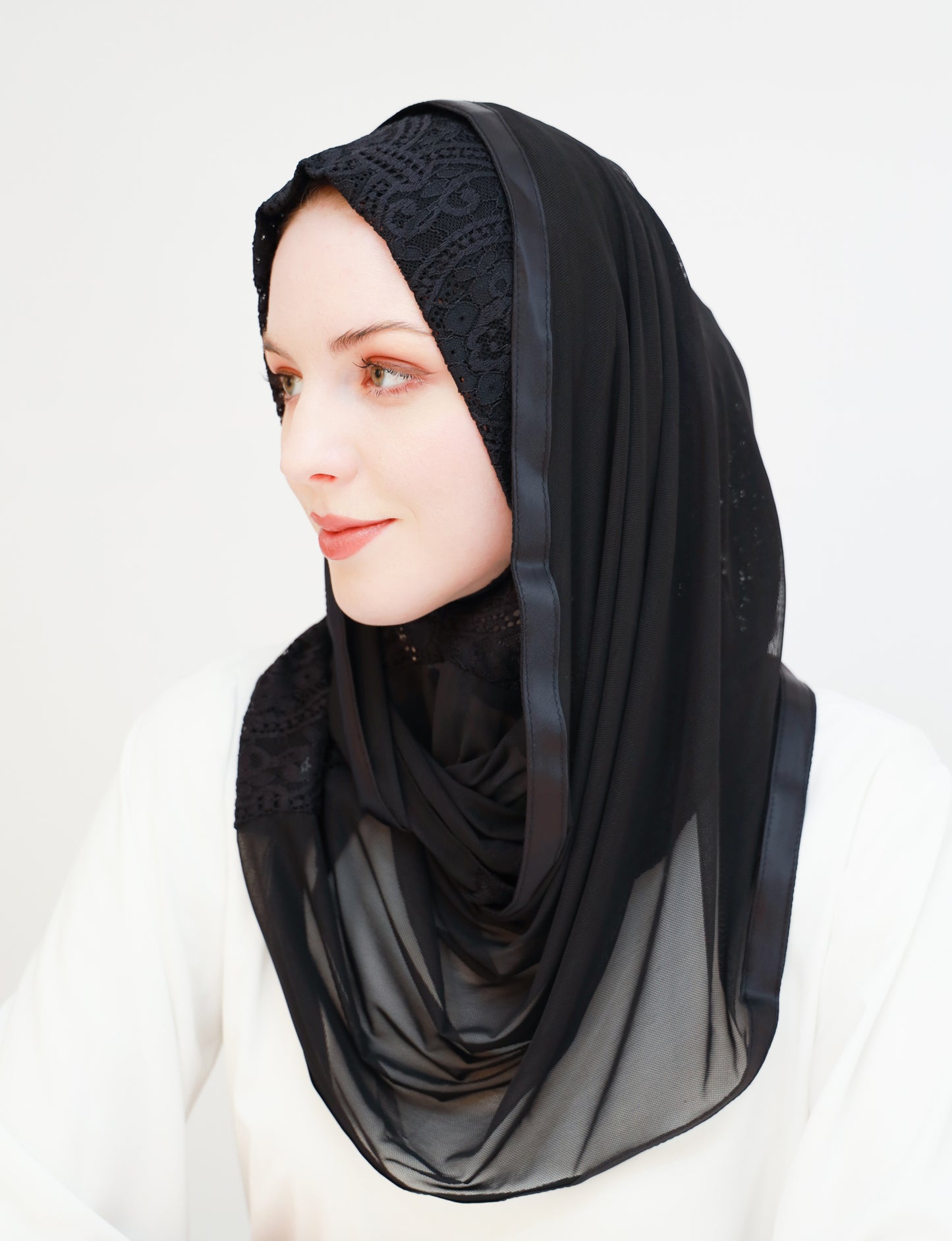 Lace Ready-made hijab