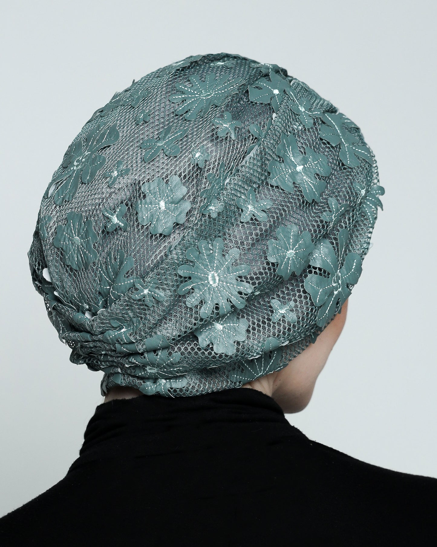 Gathering Floral Net Turban