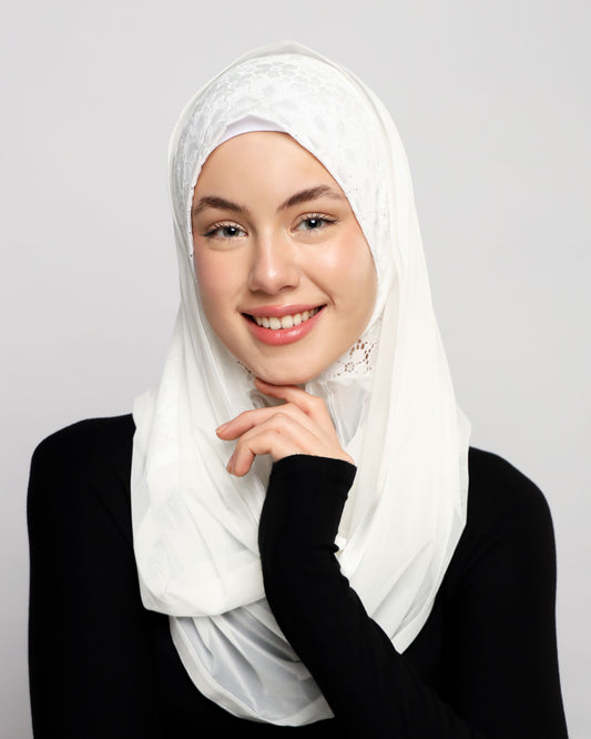 Lace Ready-made hijab