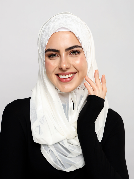 Lace Ready-made hijab