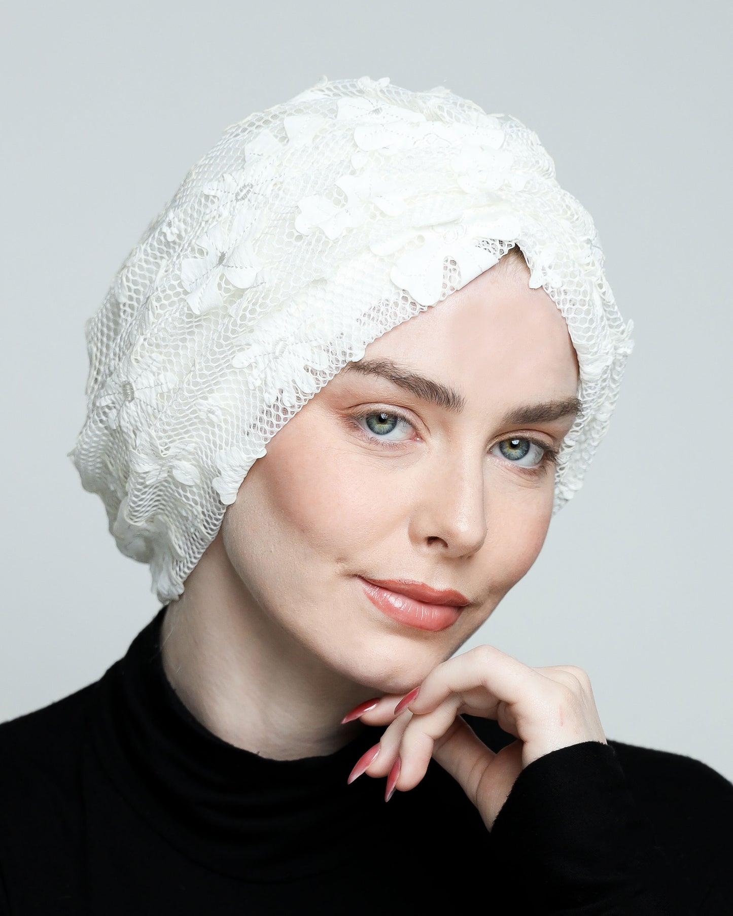 Gathering Floral Net Turban