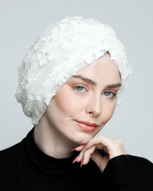 Gathering Floral Net Turban
