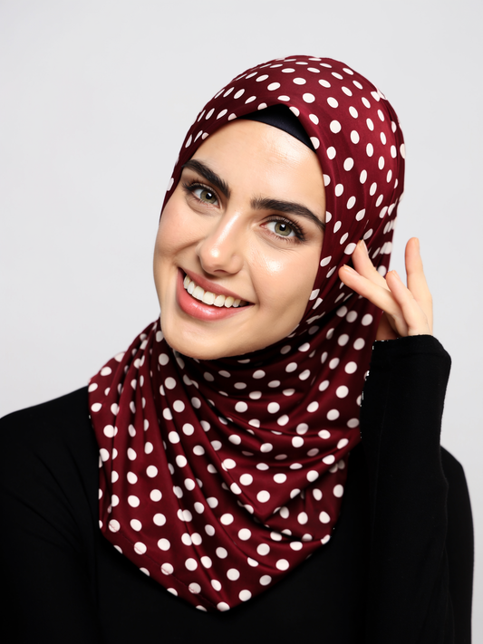 Printed Lycra Ready-made Hijab