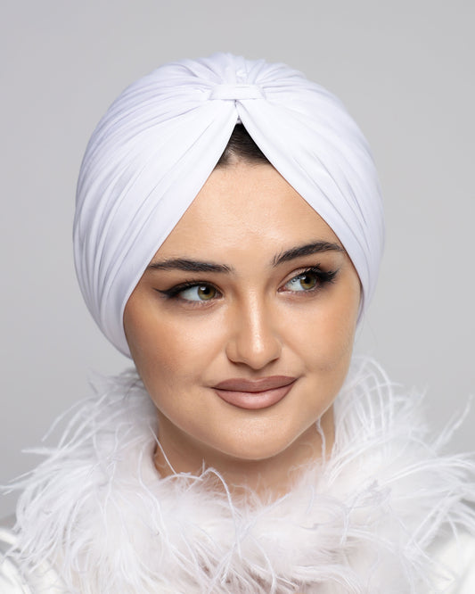 Bridal Lycra Lines Turban