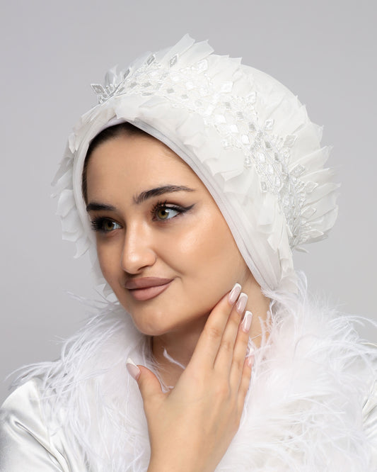 Bridal Ruffles turban