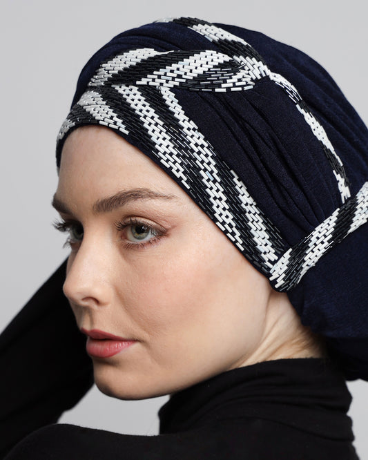 Beading Elegant Classic Turban
