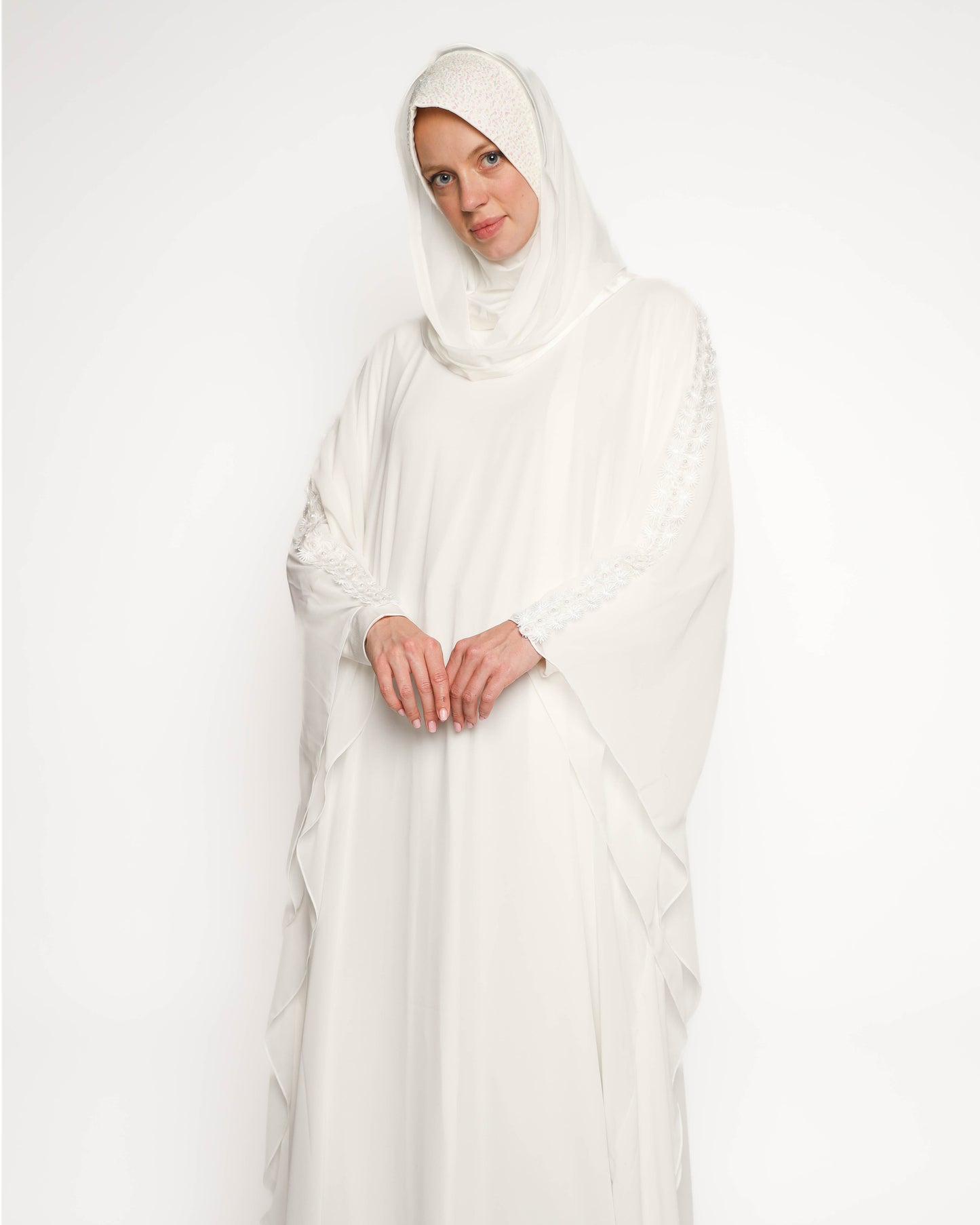 pearls flower kaftan