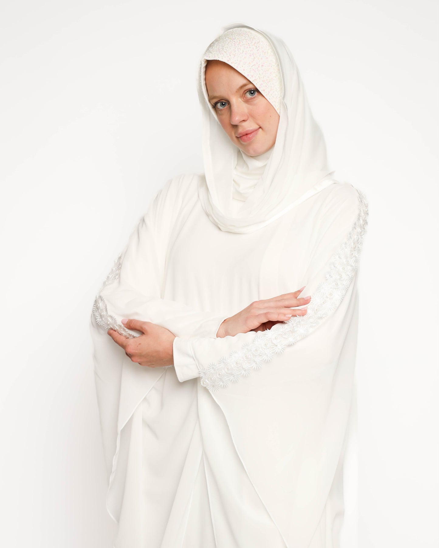 pearls flower kaftan