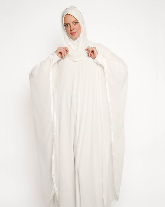 Off-white Chiffon Kaftan