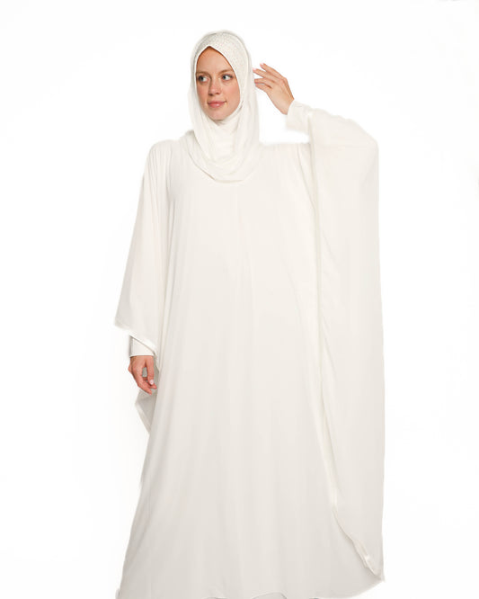 Off-white Chiffon Kaftan