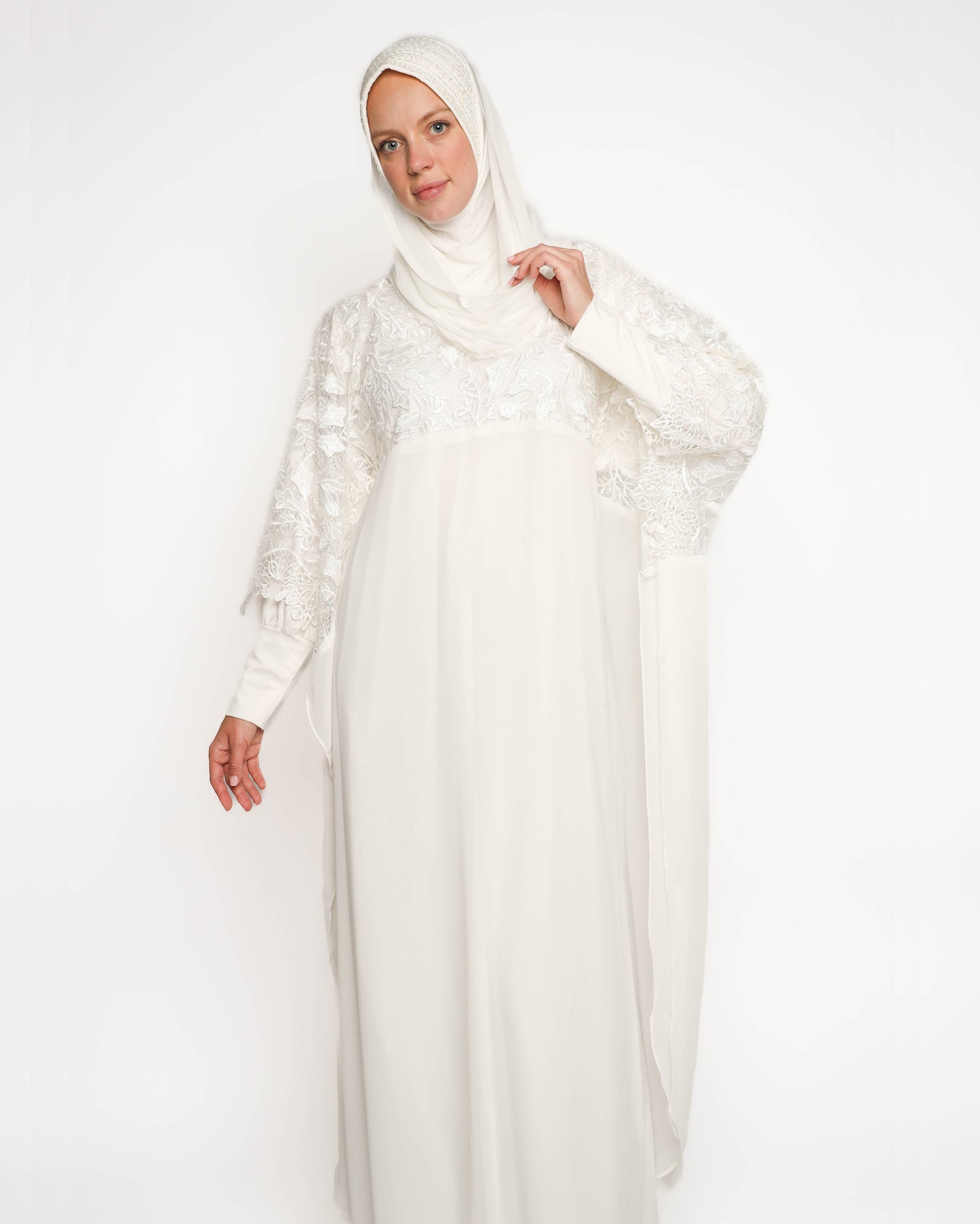 Off-white Guipure Lace kaftan