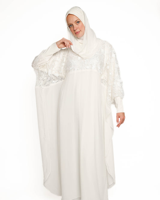 Off-white Guipure Lace kaftan