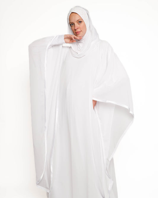 White Chiffon Caftan
