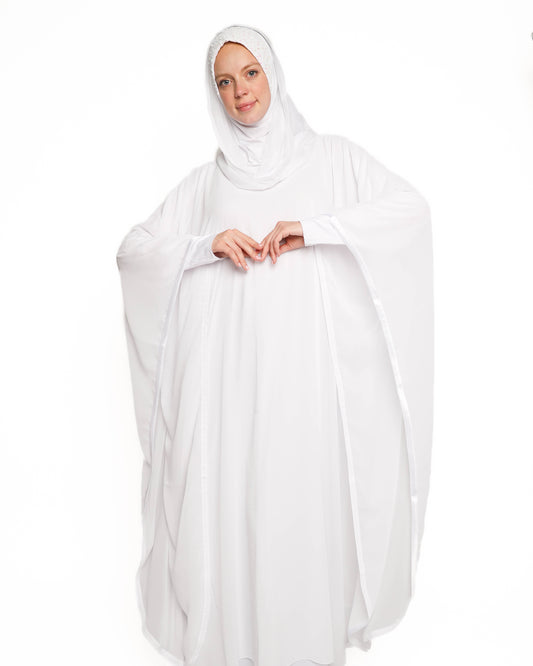 White Chiffon Caftan