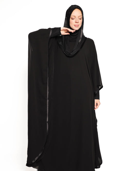 Black Chiffon kaftan