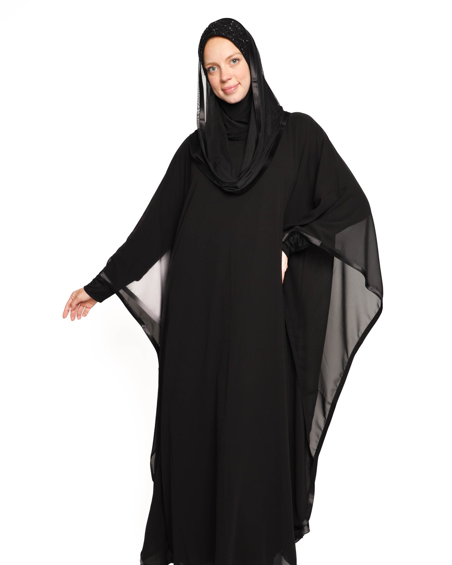 Black Chiffon kaftan