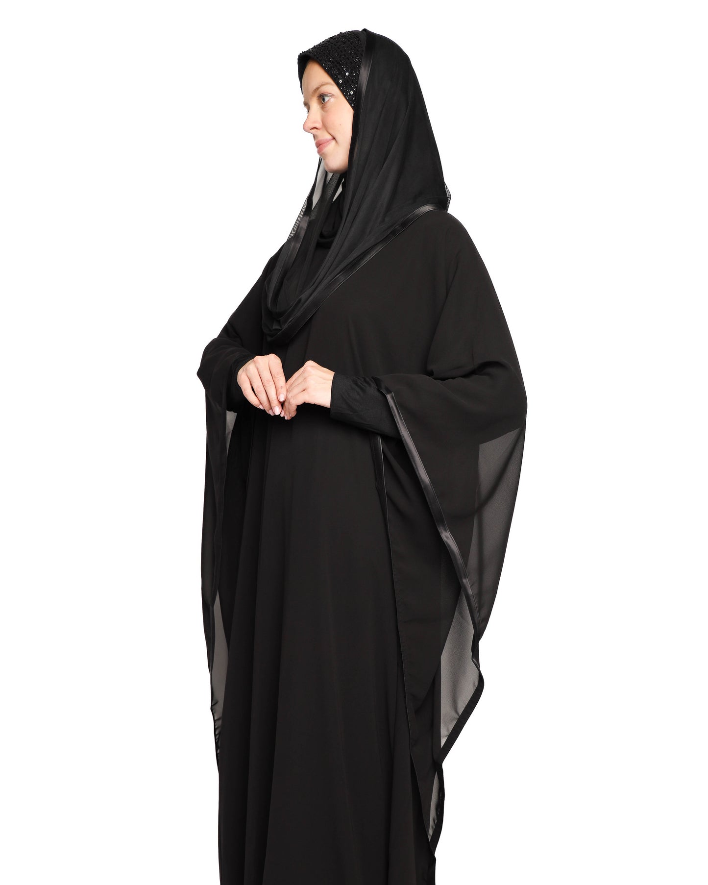 Black Chiffon kaftan