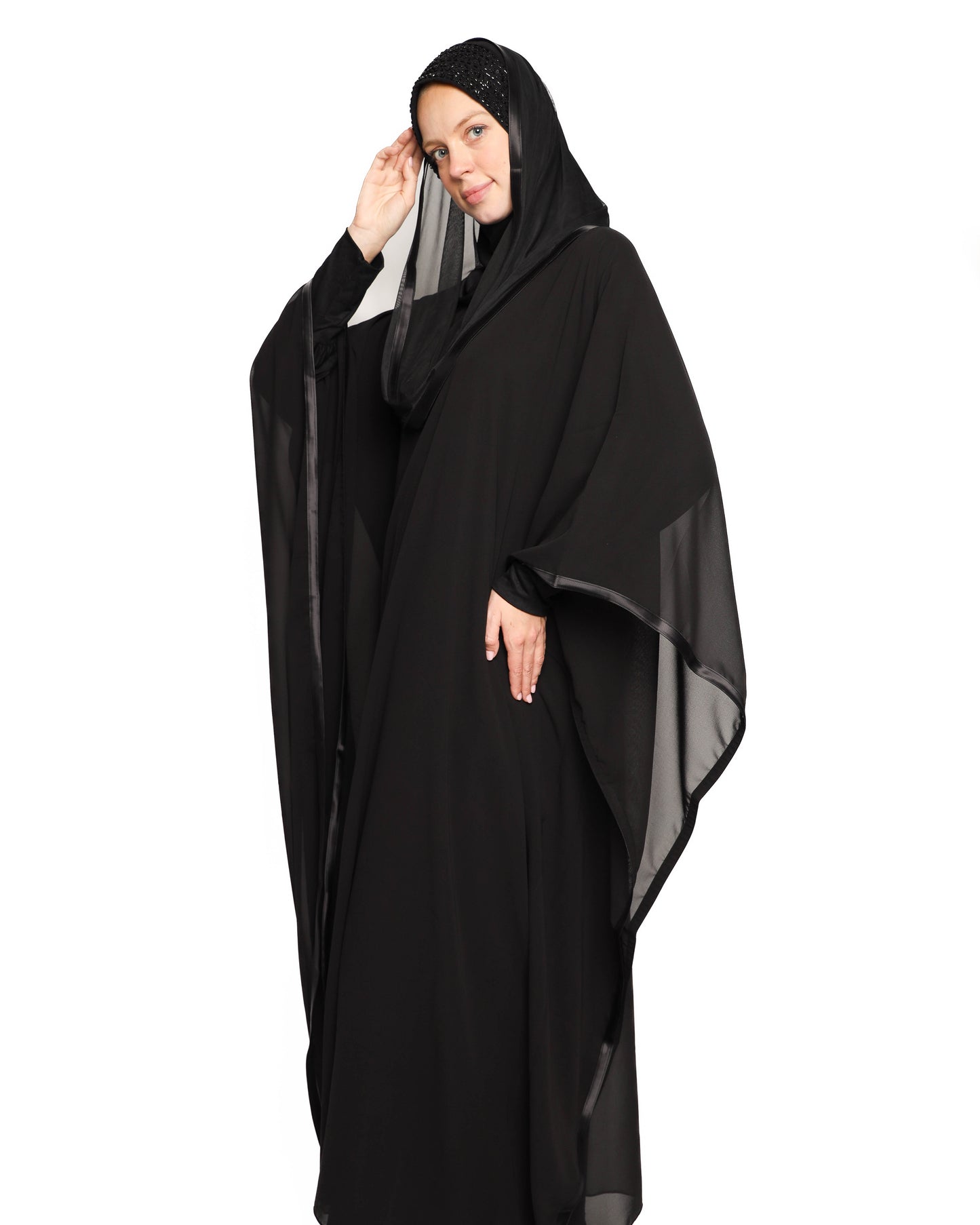 Black Chiffon kaftan