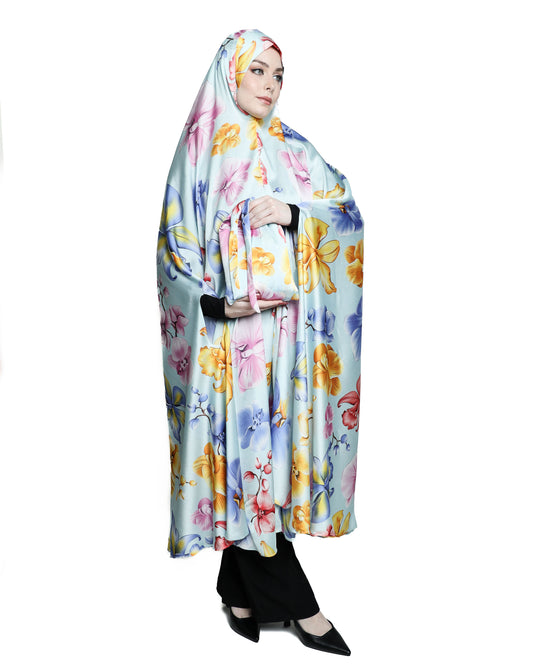 Chiffon Satin Praying Hijab 02