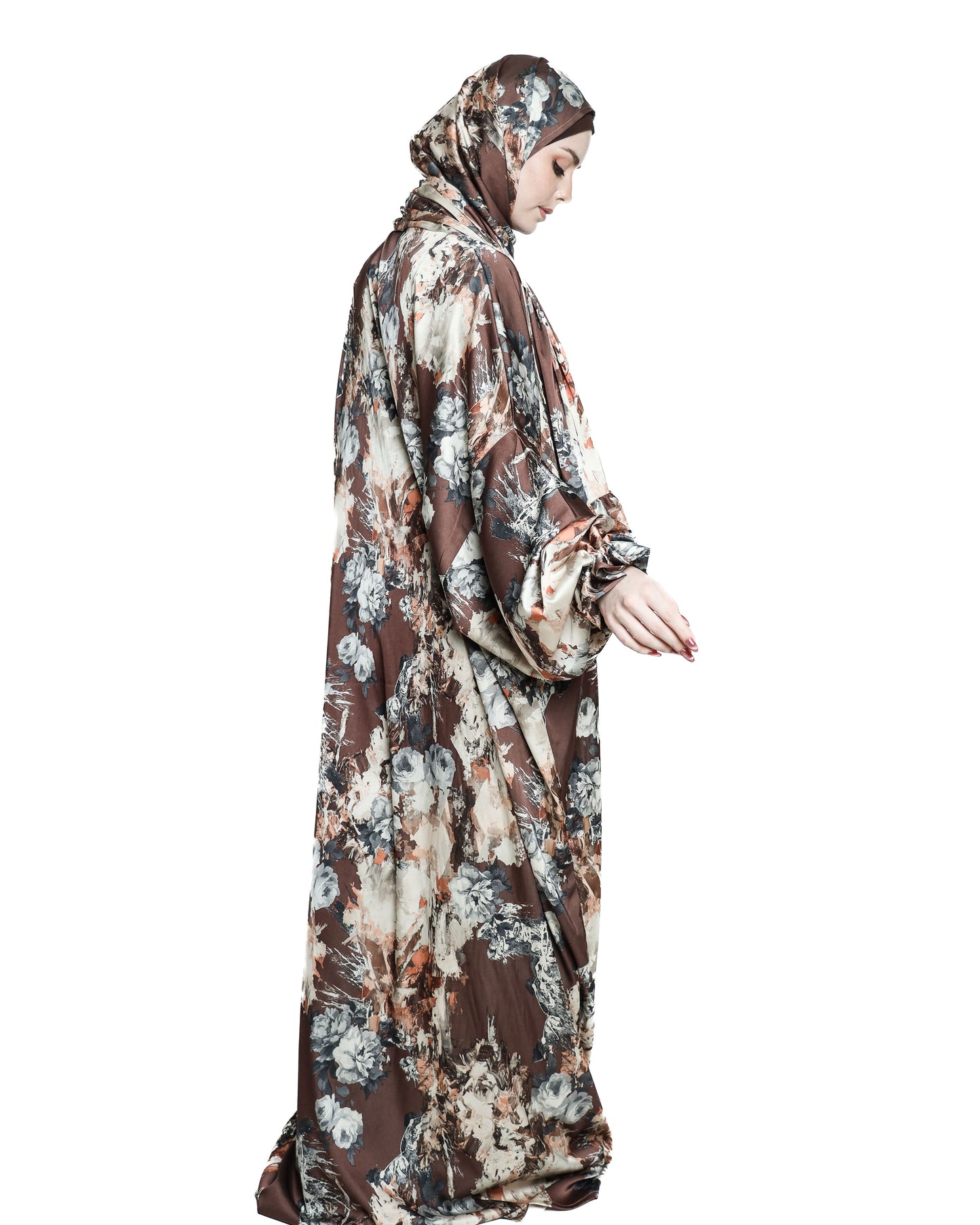 Floral Satin Praying Suits ( Isdal )