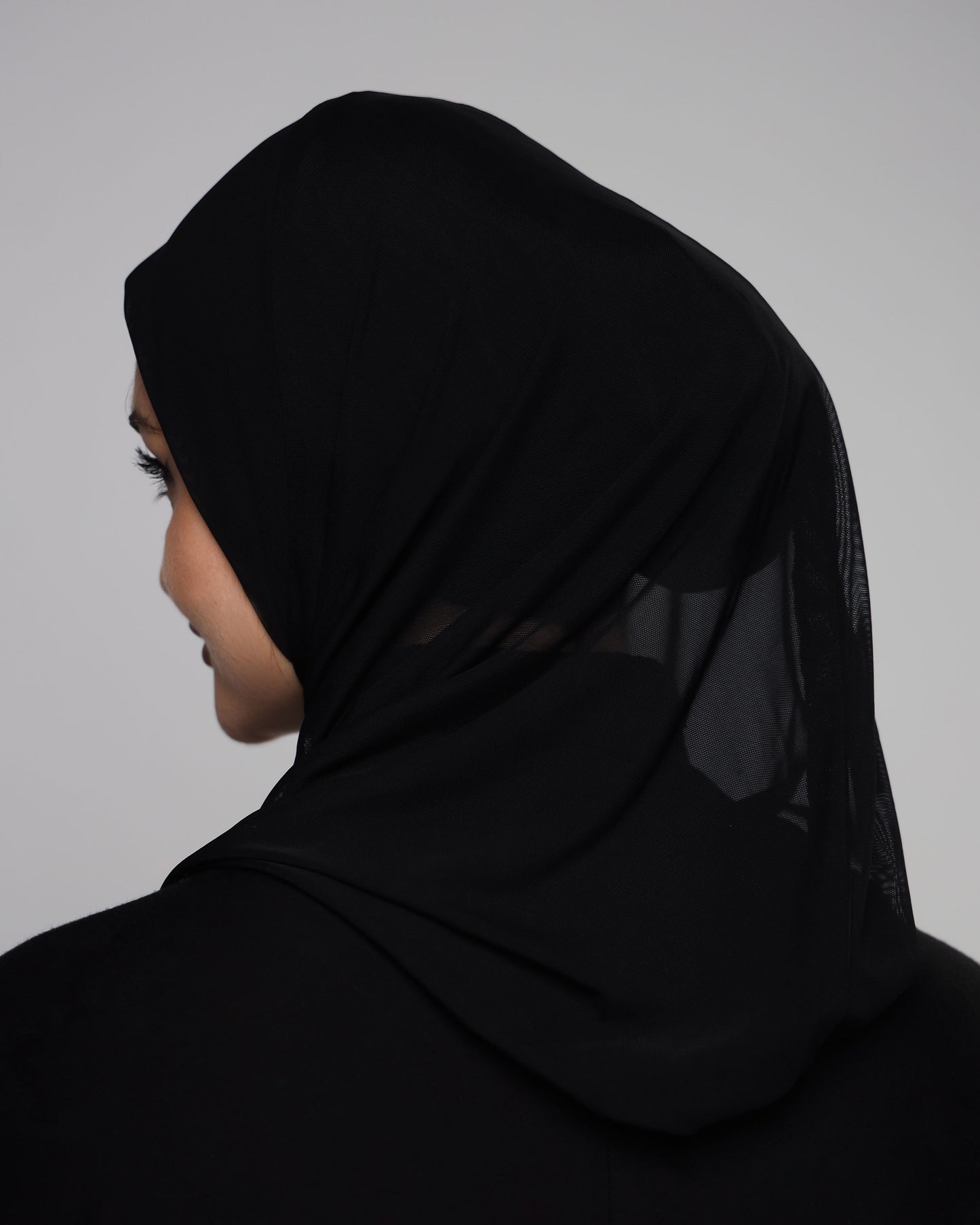 Plain Tulle Ready-made Hijab