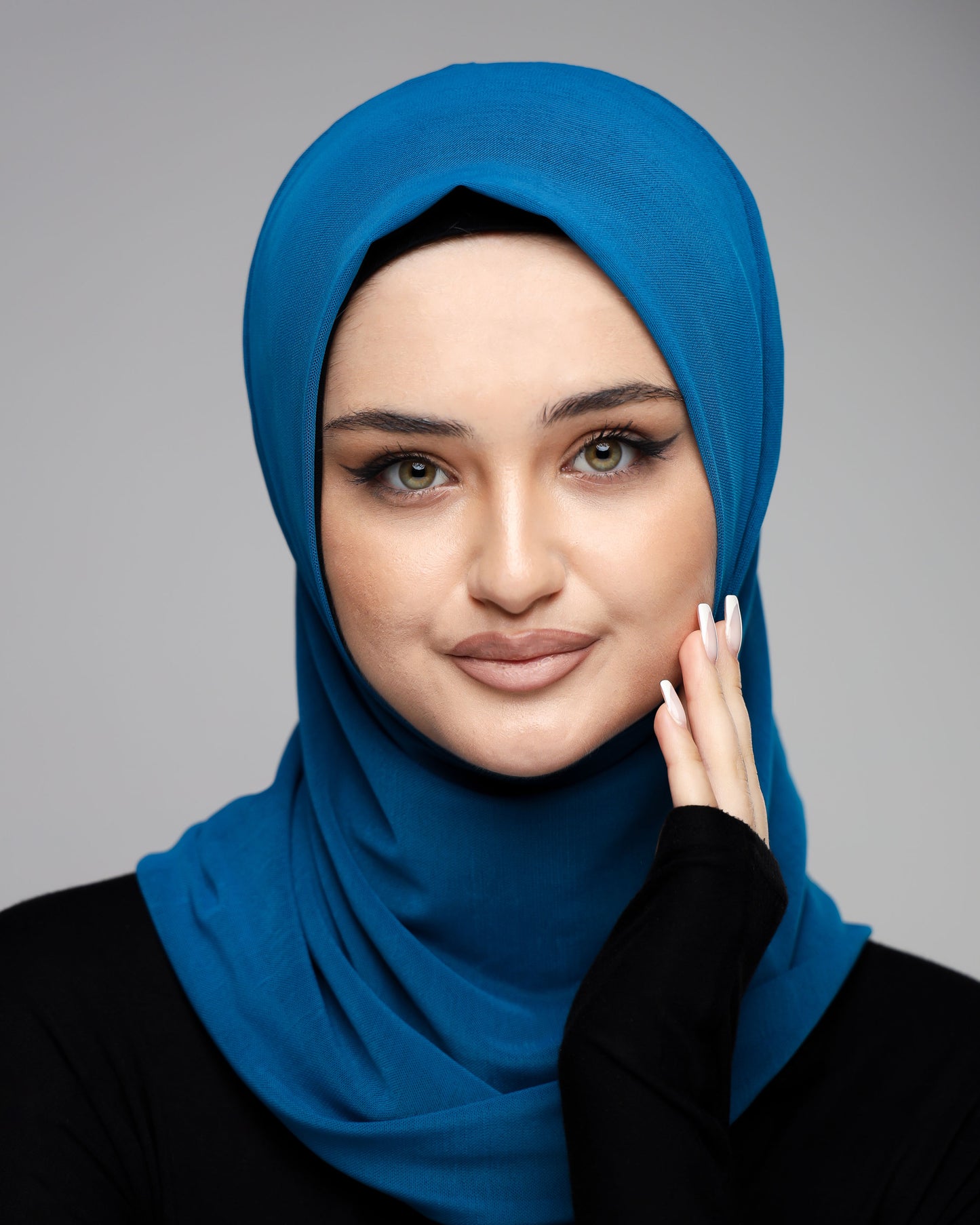 Plain Tulle Ready-made Hijab