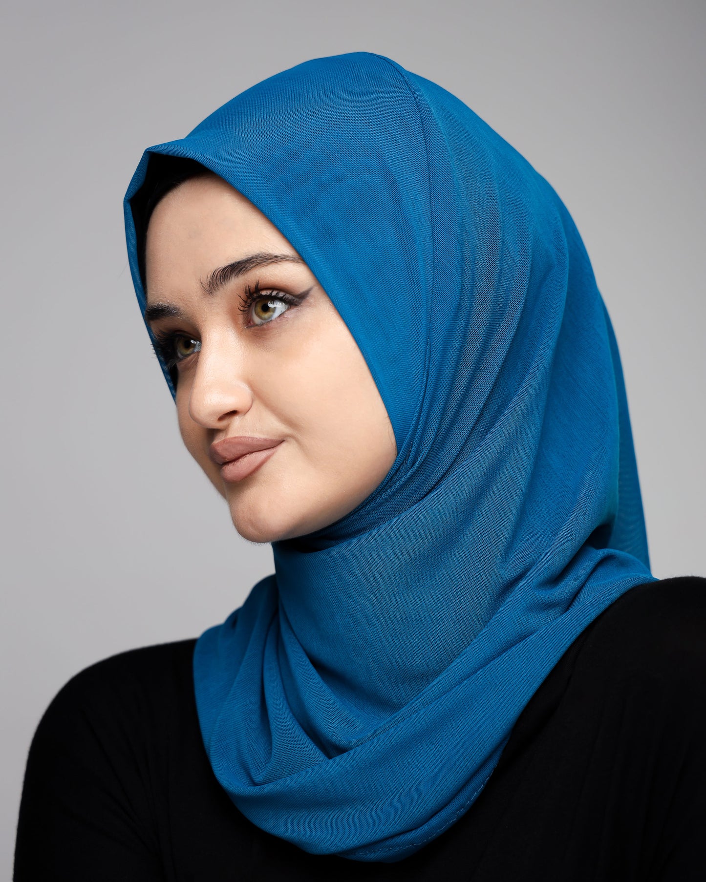 Plain Tulle Ready-made Hijab