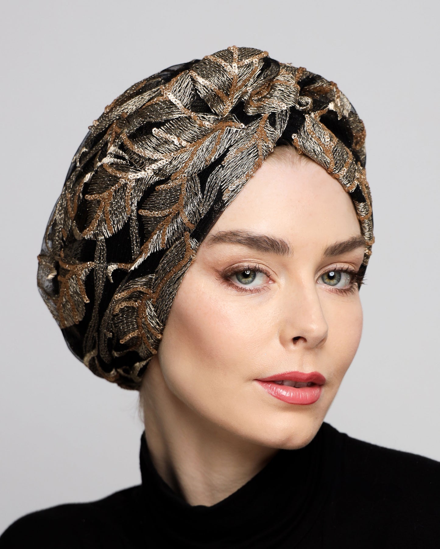 Golden Leaves Turban