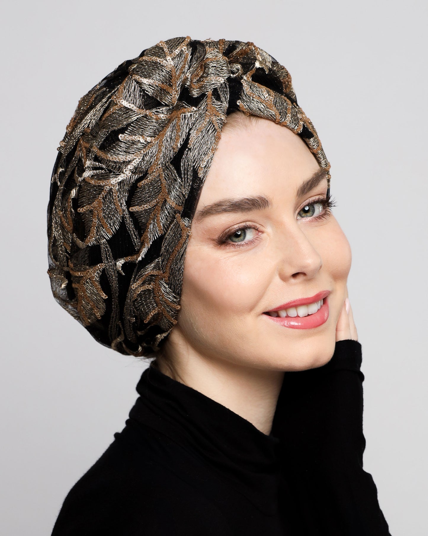 Golden Leaves Turban