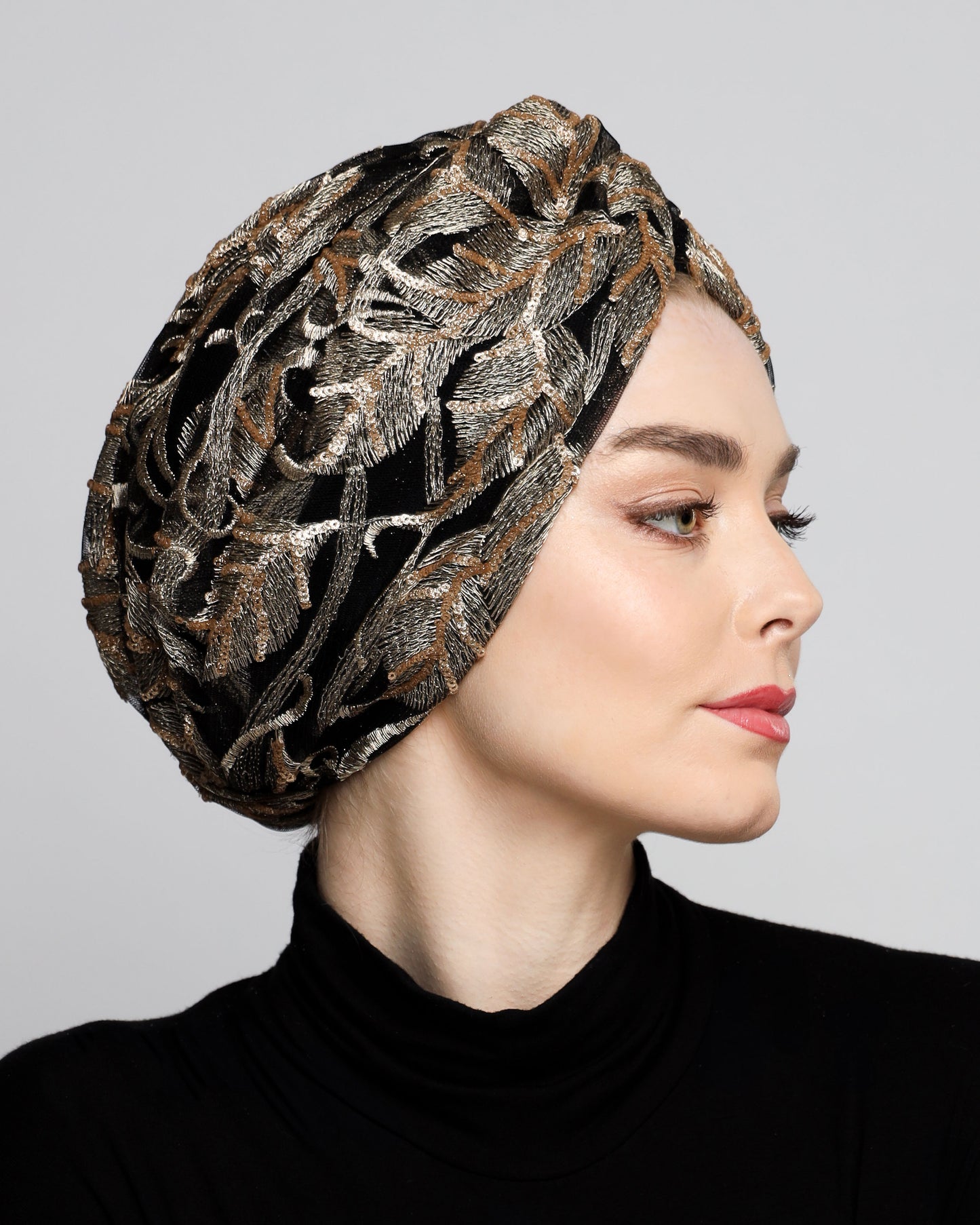 Golden Leaves Turban