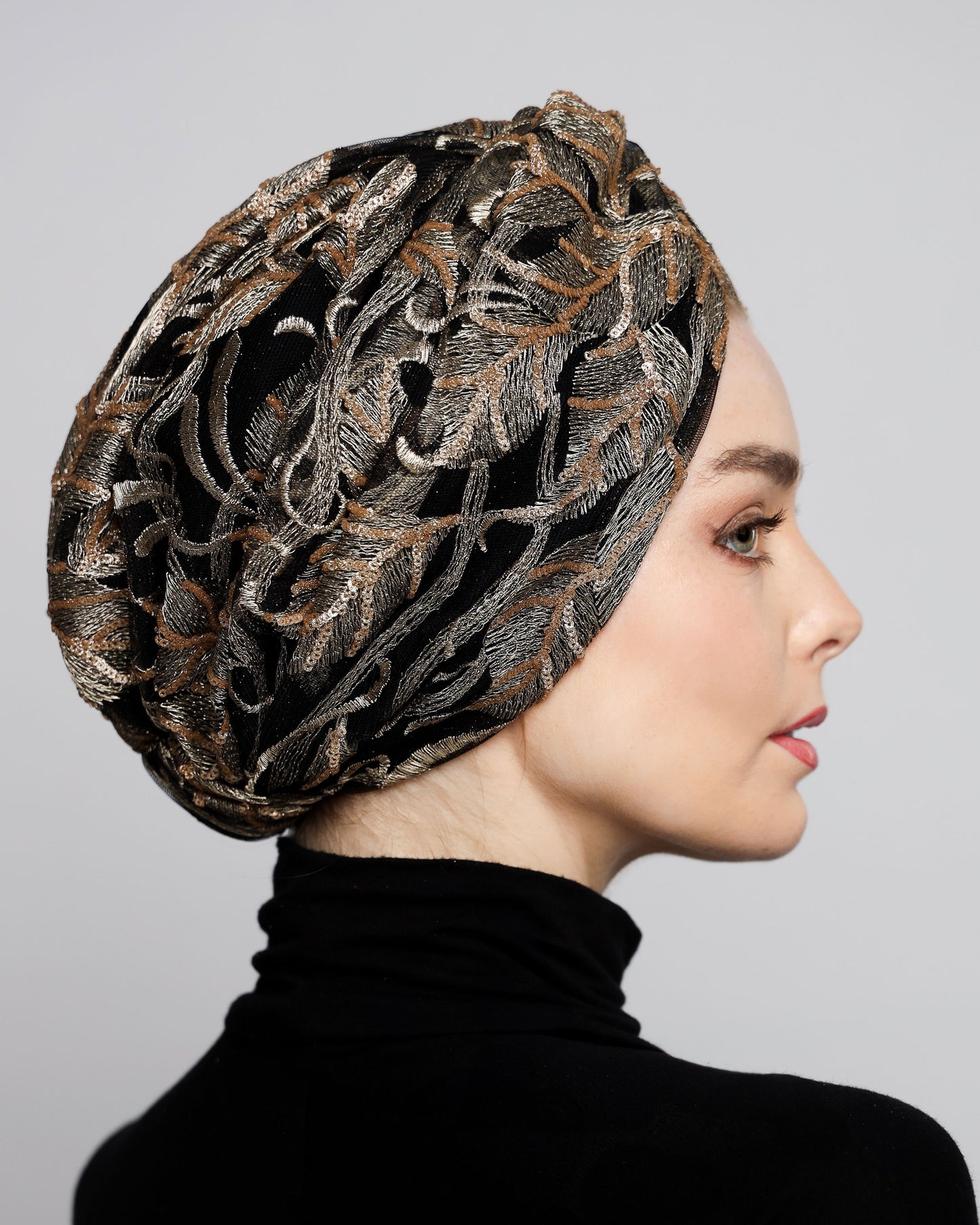 Golden Leaves Turban