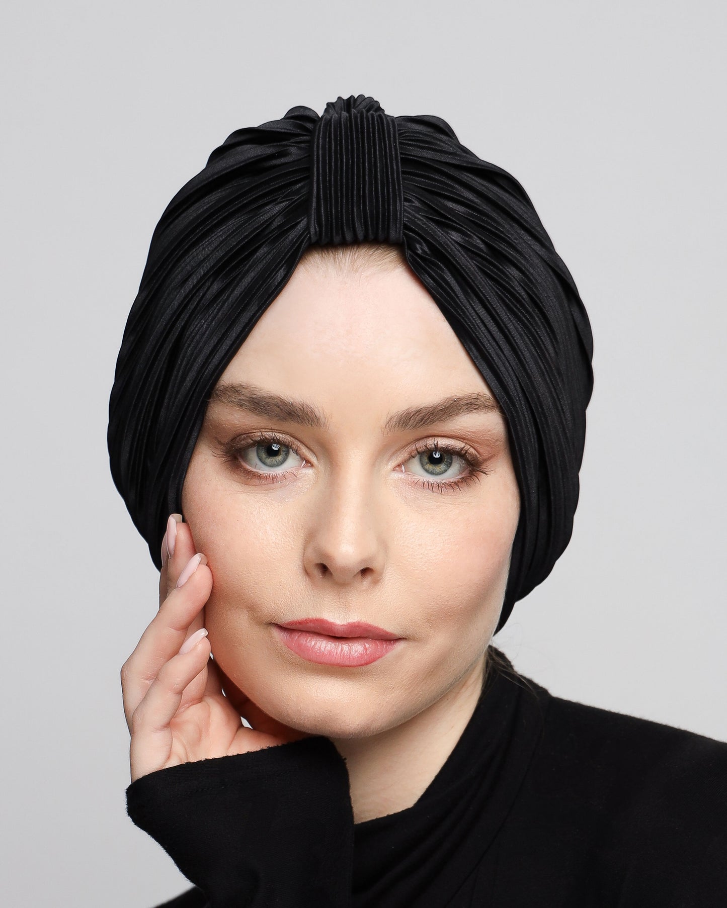 Plain Plisse Turban