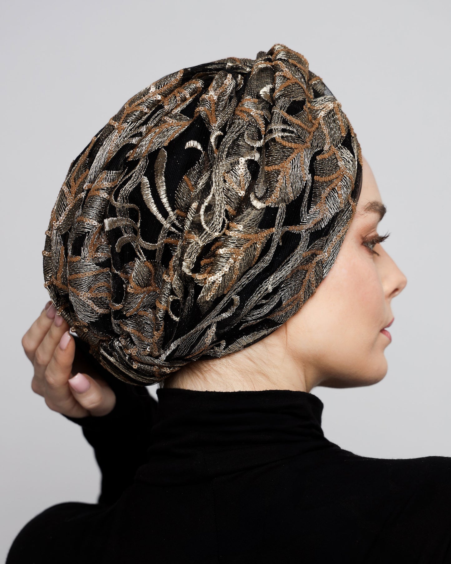 Golden Leaves Turban