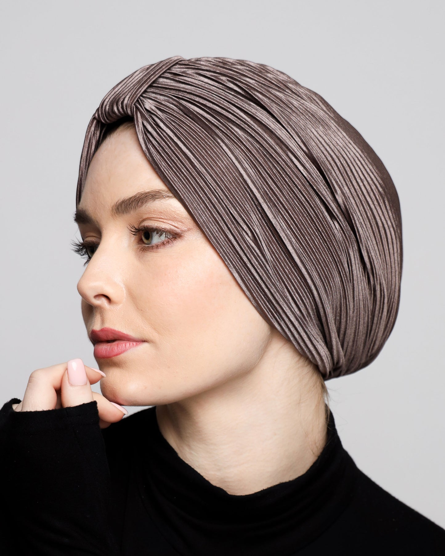 Plain Plisse Turban