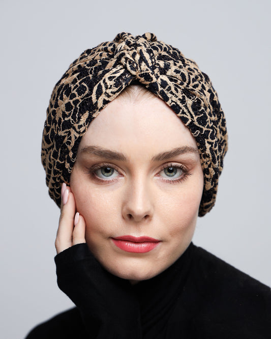 Lace Glittery Turban
